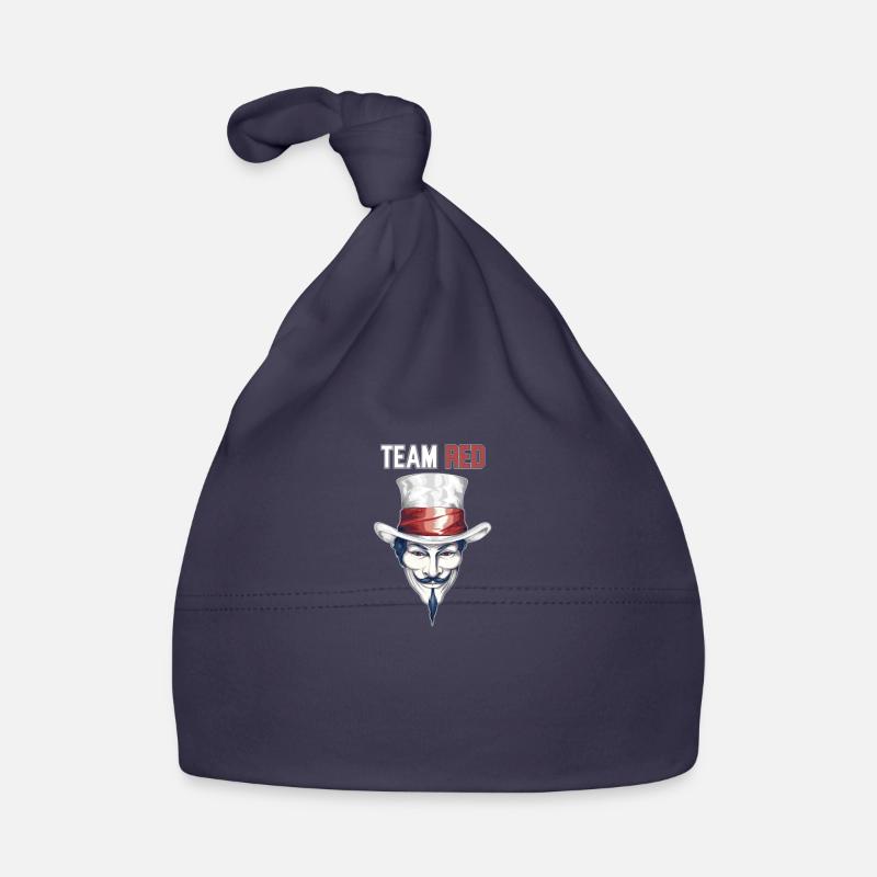 White Hat Pride: Team Red Hackathon Emblem Organic Baby Cap