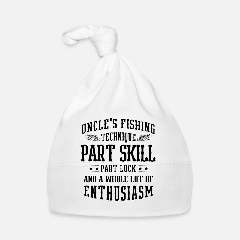 Pêche Oncle Pêcheur Oncles Drôle Poisson Parfait Bonnet bio Bébé