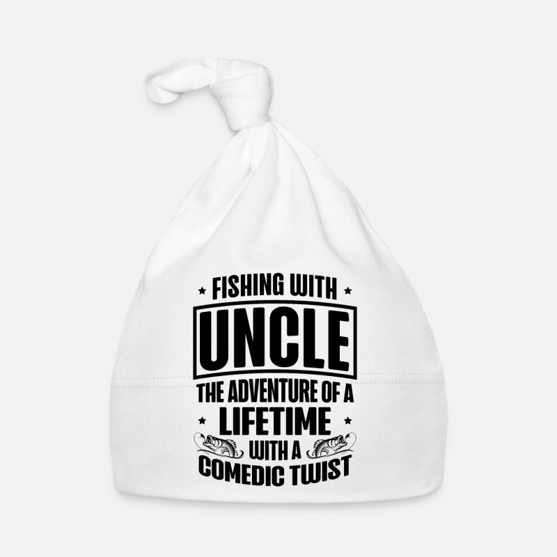 Pêche Oncle Pêcheur Oncles Drôle Poisson Parfait Bonnet bio Bébé
