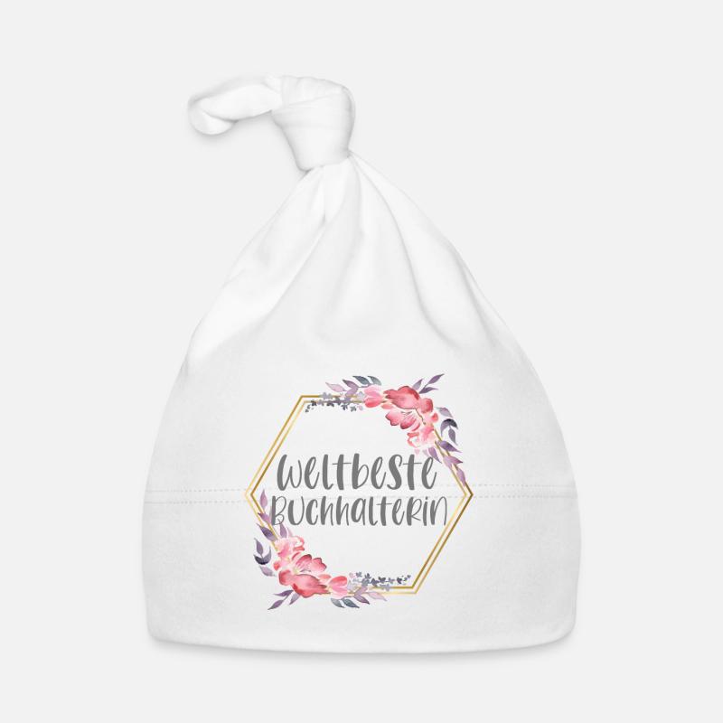 Buchhalterin Buchhaltung Beruf Geschenk Baby Bio-Mütze