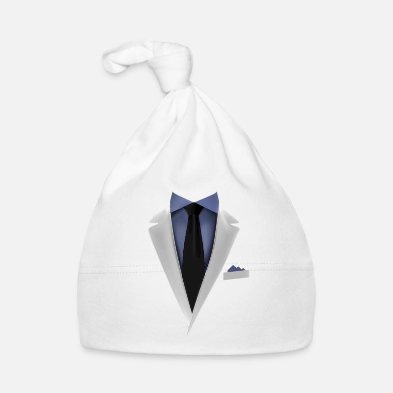 Tuxedo with a Tie For Weddings And Special Organic Baby Cap