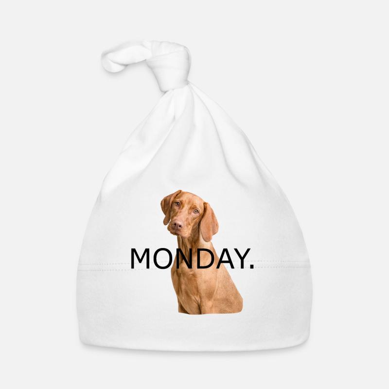 Montagsmüder Hund Lustiger Spruch Geschenk Baby Bio-Mütze