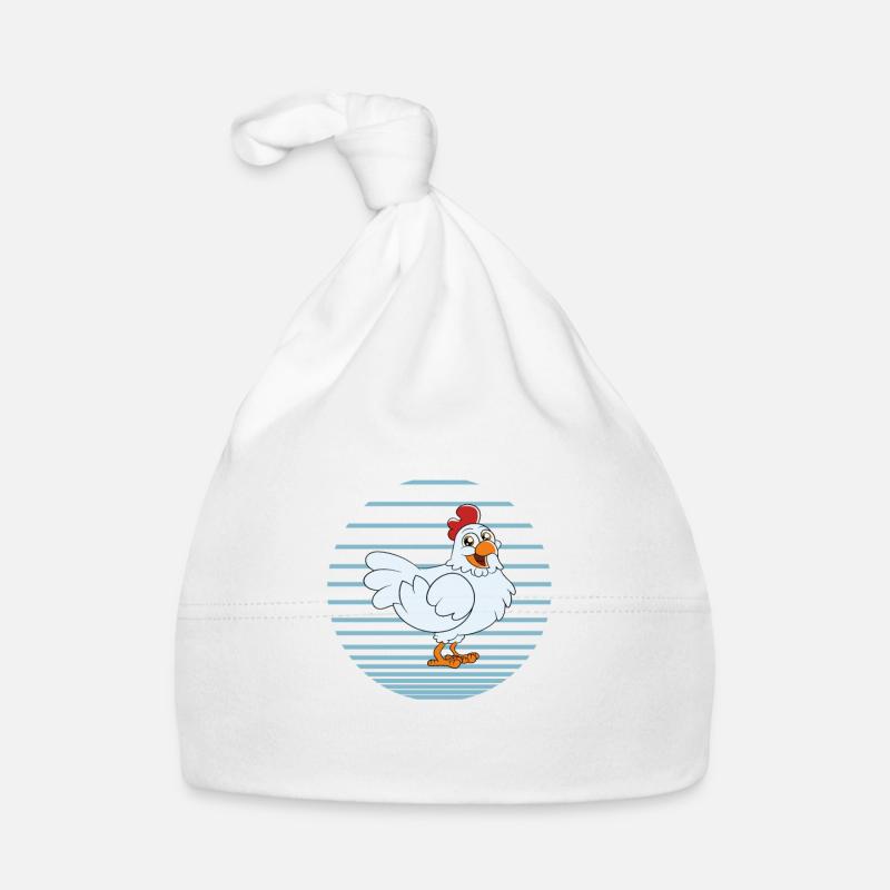 Funny Chicken Saying Chicken Organic Baby Cap