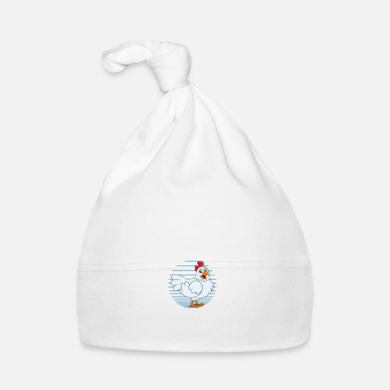 Lustiger Hühner Spruch Huhn Baby Bio-Mütze