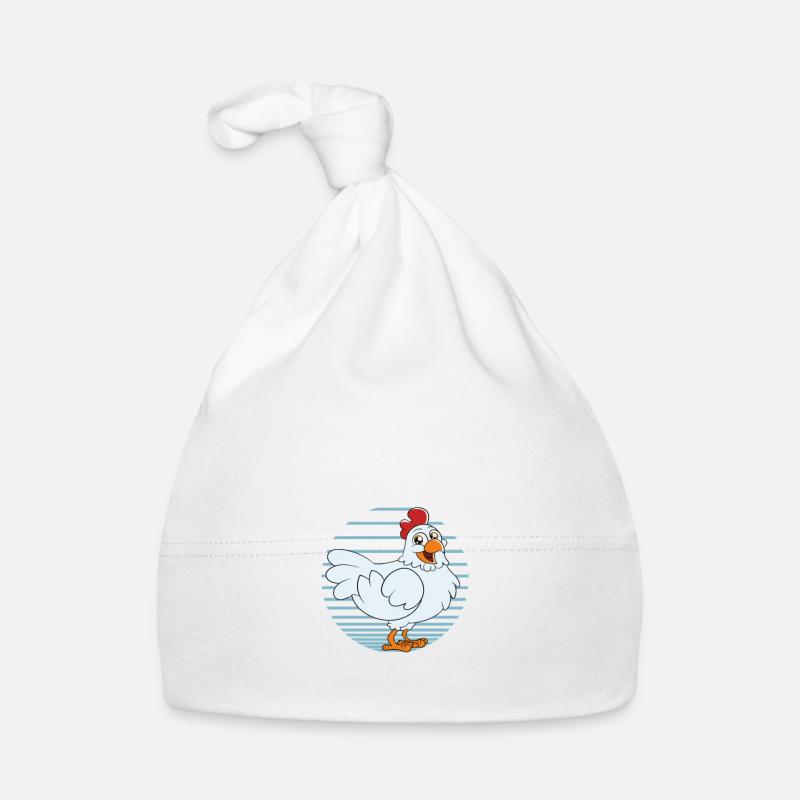 Lustiger Hühner Spruch Huhn Baby Bio-Mütze