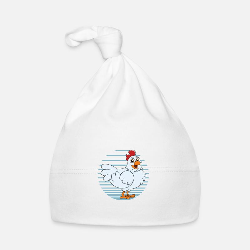 Lustiger Hühner Spruch Huhn Baby Bio-Mütze