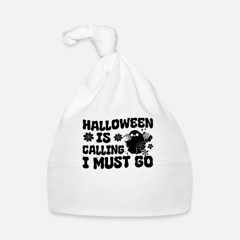 Halloween Is Calling I Must Go - Funny Ghost Baby Bio-Mütze