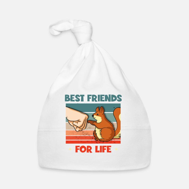 Best Friends For Life Grauhörnchen Squirrel Baby Bio-Mütze