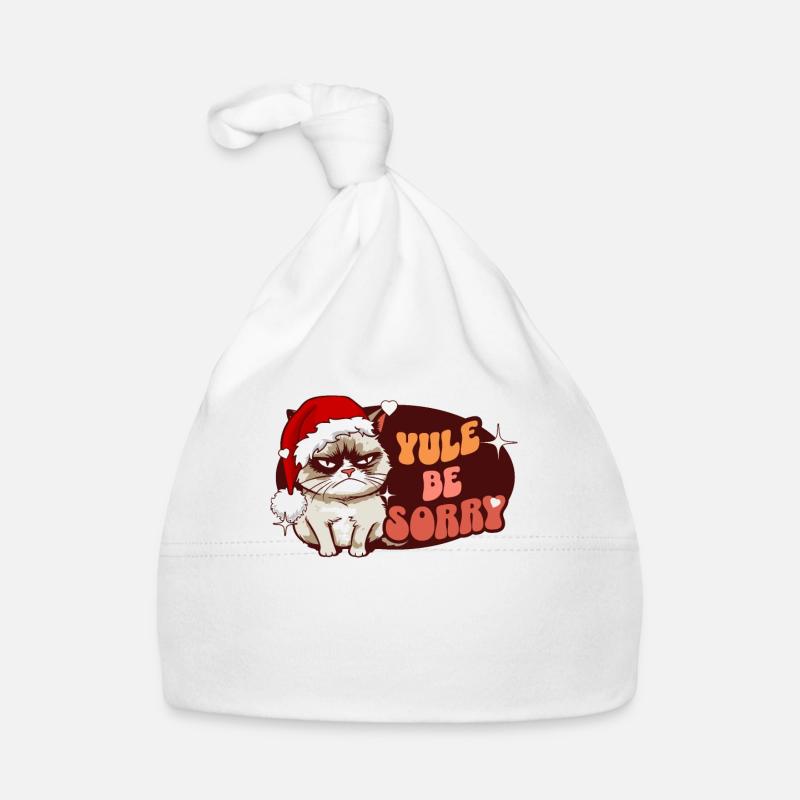 Yule Be Sorry: Angry Cat For Women Funny Christmas Baby Bio-Mütze