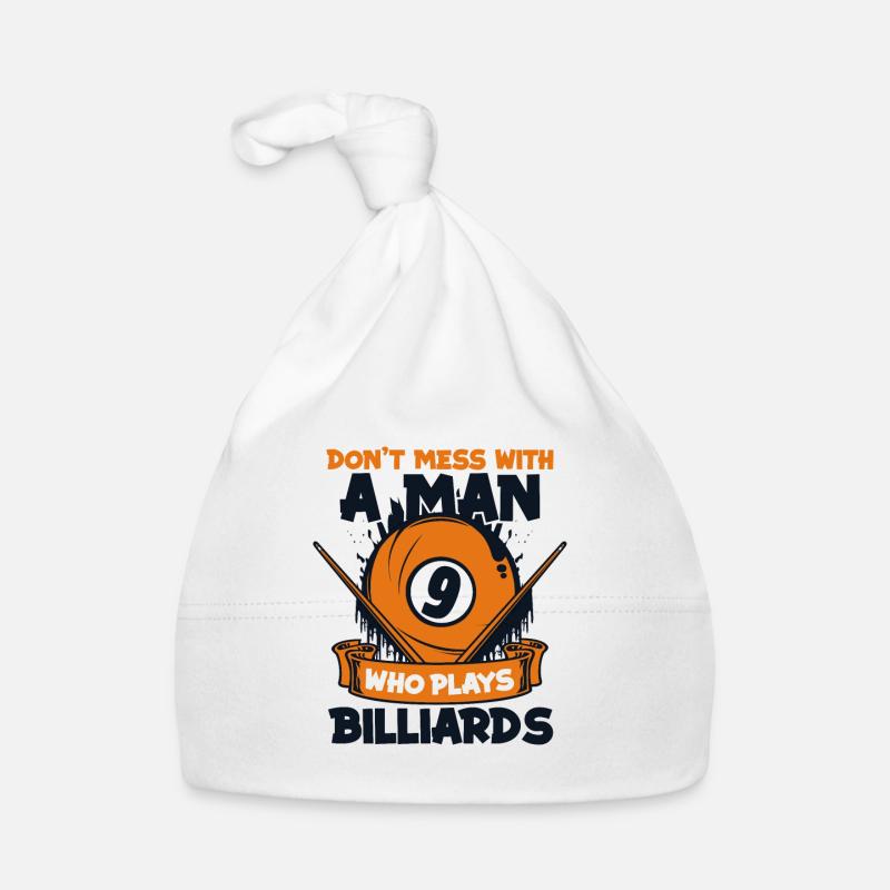 Don't Mess With A Man Who Plays Billiards Baby Bio-Mütze