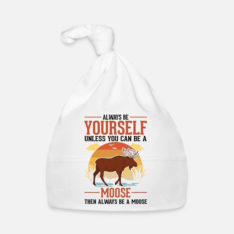 Always Be Yourself Moose Elchgeweih Elch Baby Bio-Mütze