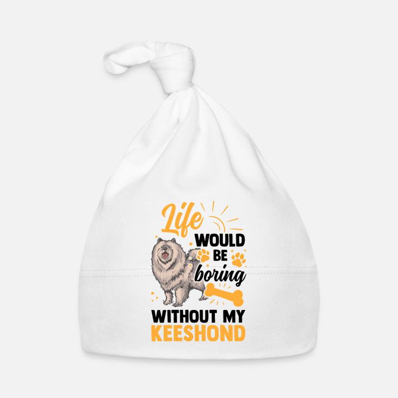 Wäre langweilig ohne Wolfsspitz Deutscher Spitz Baby Bio-Mütze