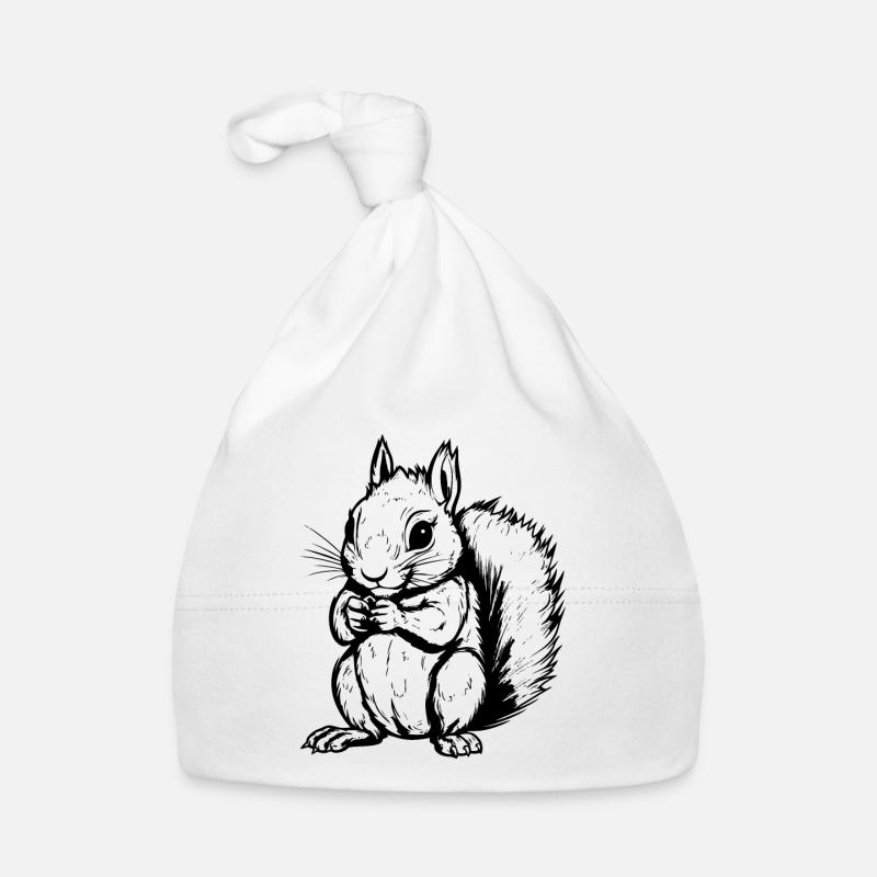 Ein Eichhörnchen Baby Bio-Mütze