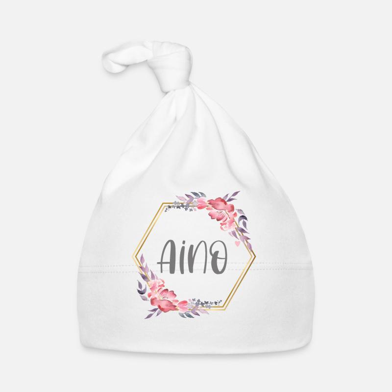 Aino Mädchen Name Baby Geschenk Baby Bio-Mütze