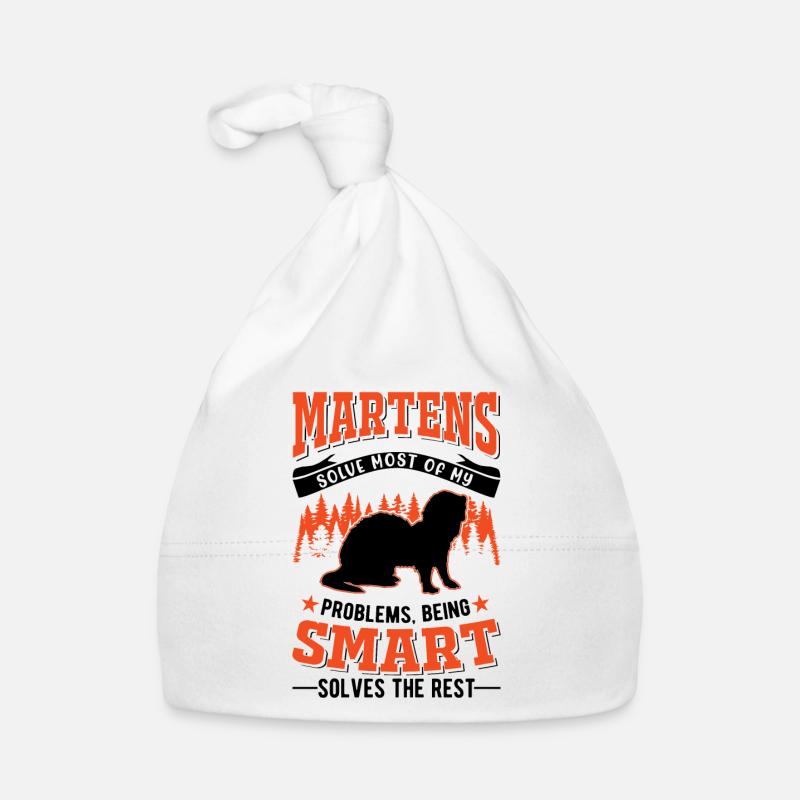 Marder Geschenk Nerz Dachs Baummarder Baby Bio-Mütze