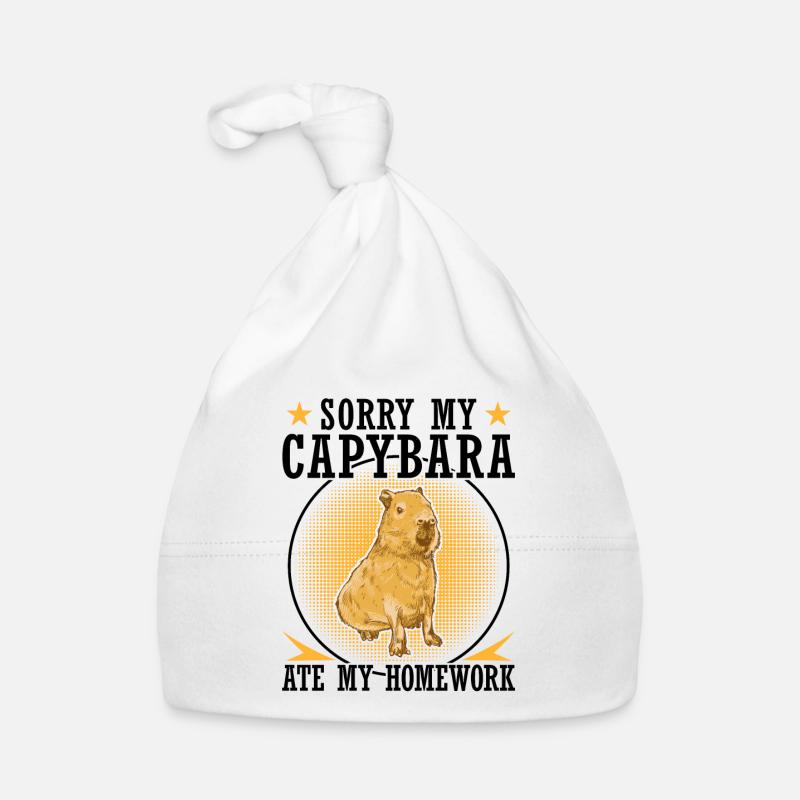 Capybara siger Capybara Sydamerika Babyhue af økologisk bomuld