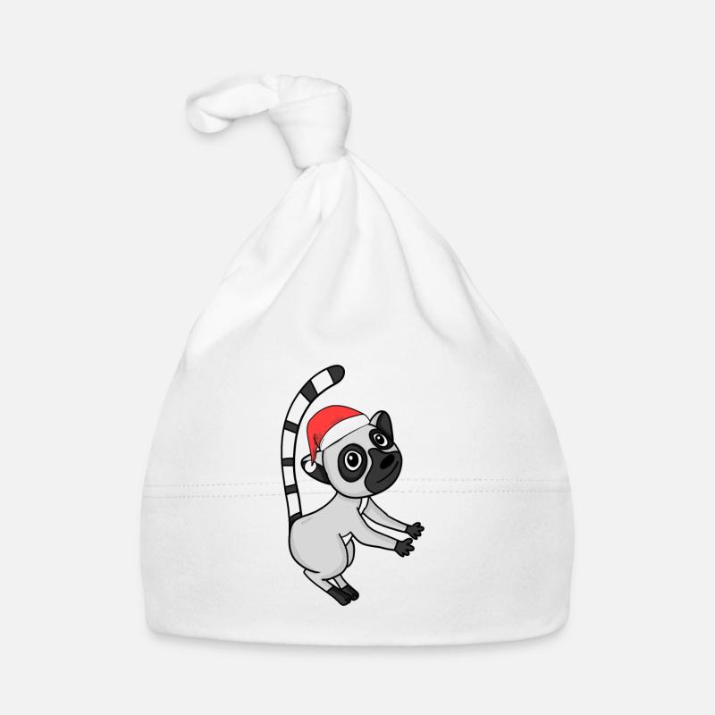 Noël des lémuriens Bonnet bio Bébé