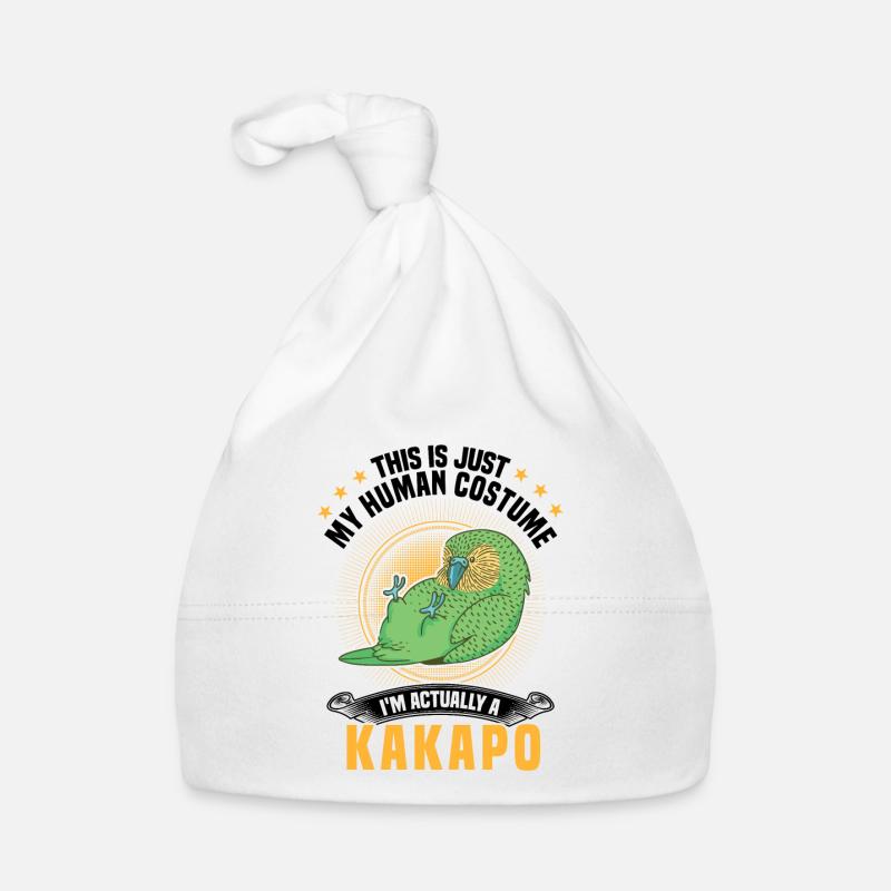 Costume de Kakapo Perroquet incapable de voler Bonnet bio Bébé