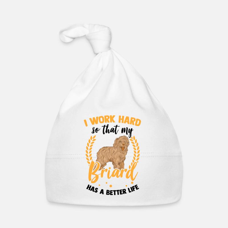 Work for my Briard Berger de Brie Organic Baby Cap