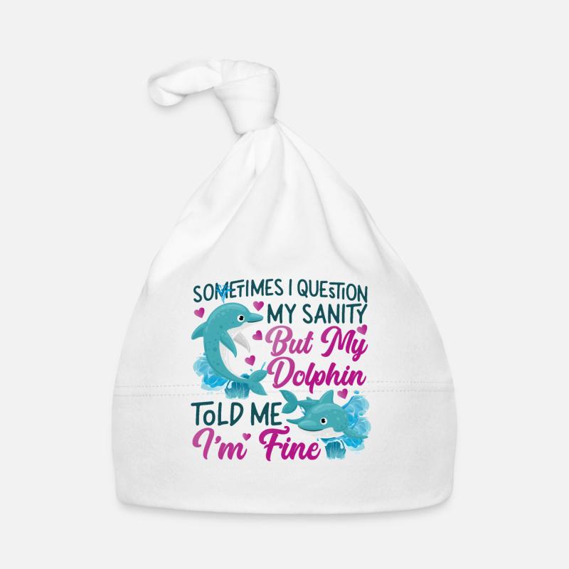 Dolphin Sometimes I Question My Baby Bio-Mütze