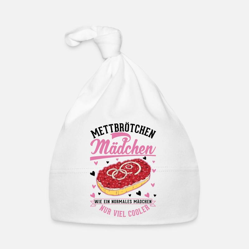 Mettbrötchen Mädchen Mett Hackepeter Baby Bio-Mütze