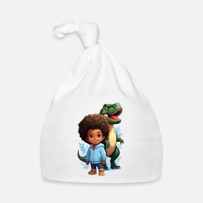 Weihnachten im Schnee mit Dino Baby Bio-Mütze