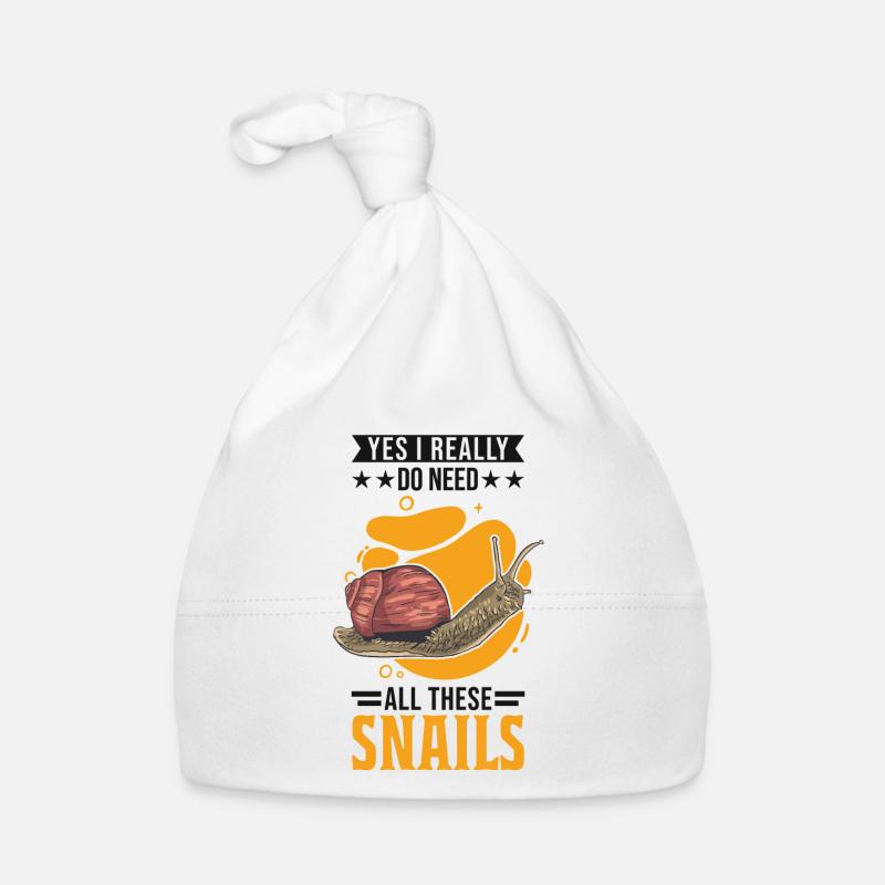 Snail Gift Vineyard Snail Organic Baby Cap