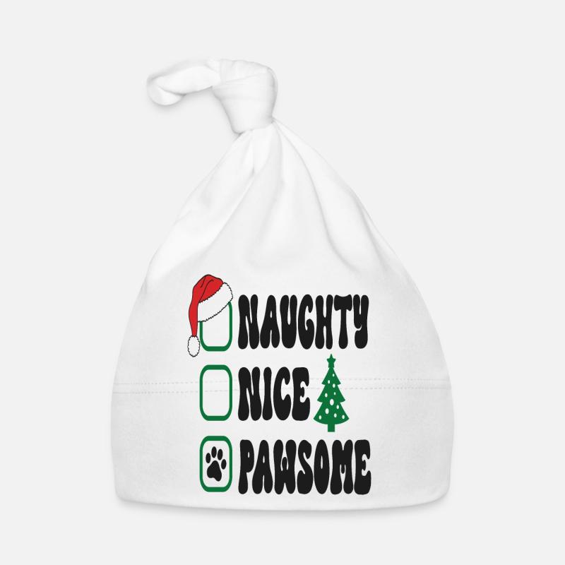Naughty Nice Pawsome Baby Bio-Mütze