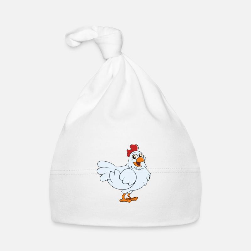 Lustiger Hühner Spruch Huhn Baby Bio-Mütze