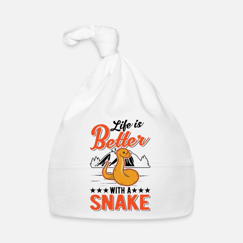 Life is better with snakes Organic Baby Cap