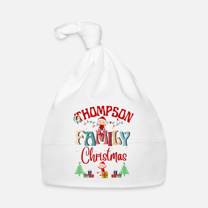 Conception de célébration de Noël de la famille Thompson Bonnet bio Bébé