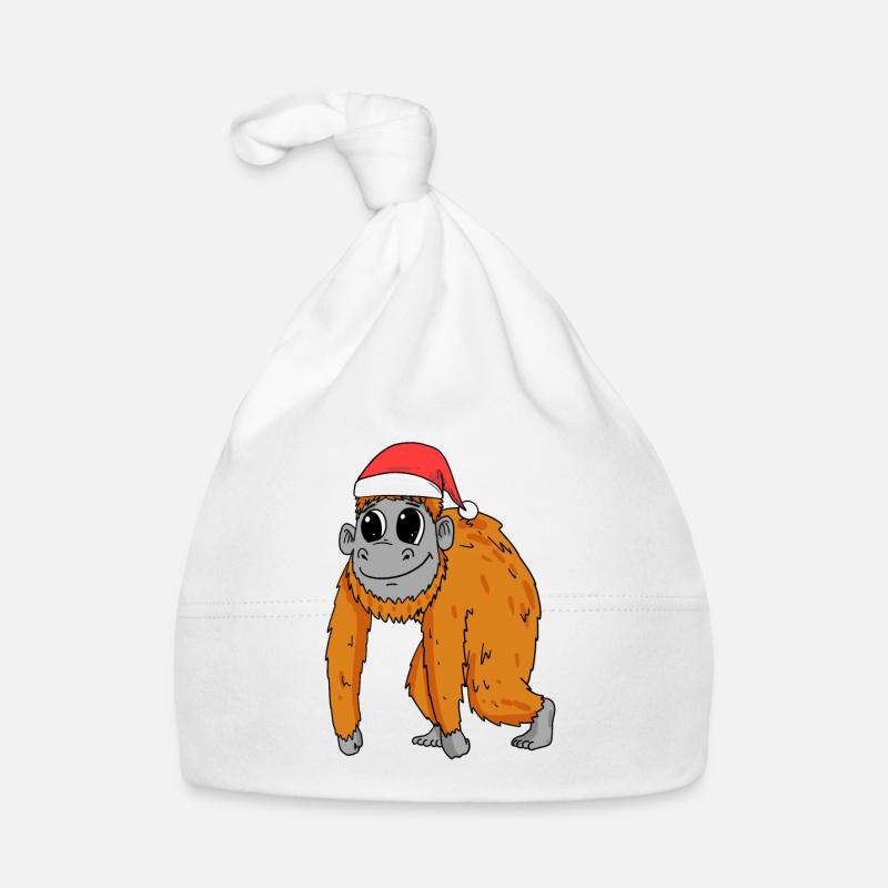 Noël singe Bonnet bio Bébé