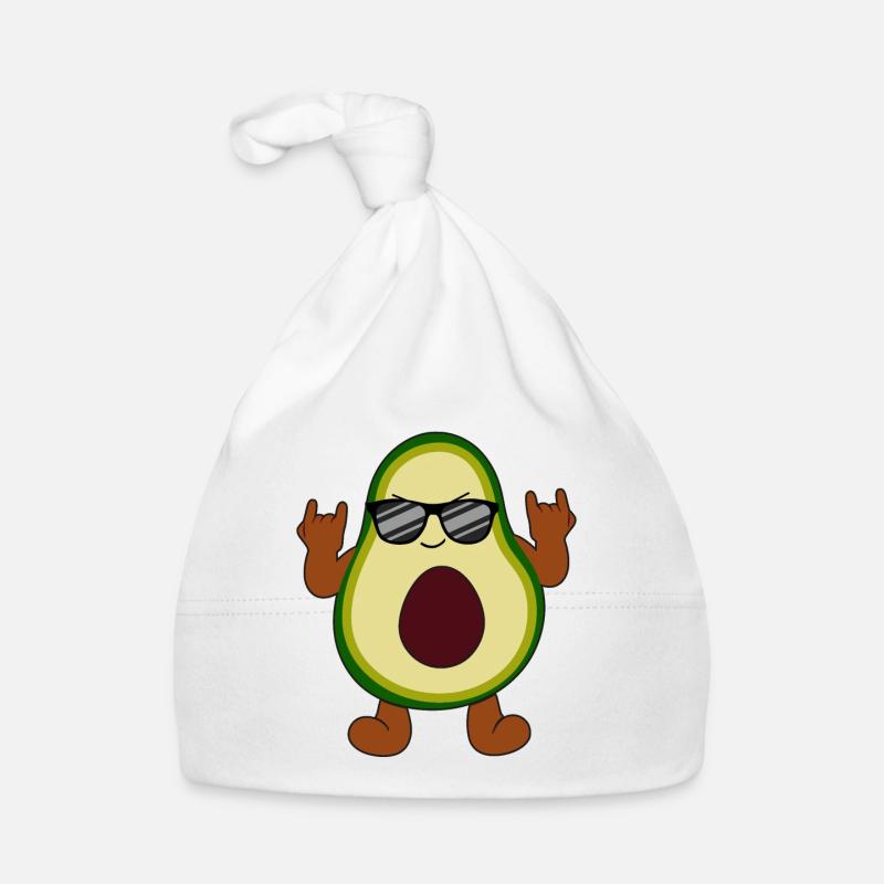 Rocking Avocado Cool Music Loving Organic Baby Cap