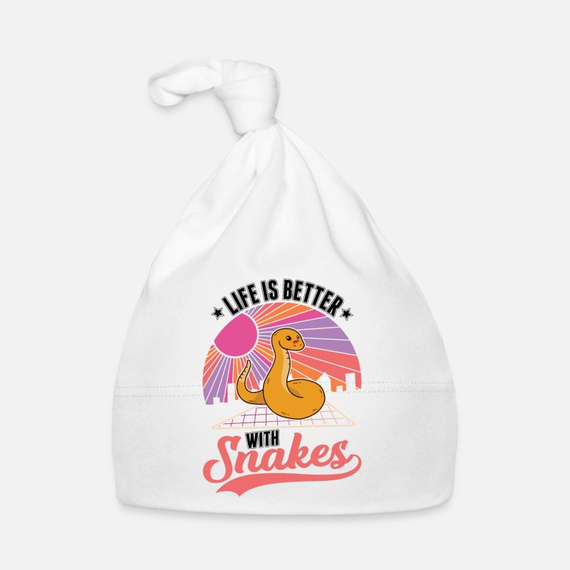 Life is better with snakes Organic Baby Cap