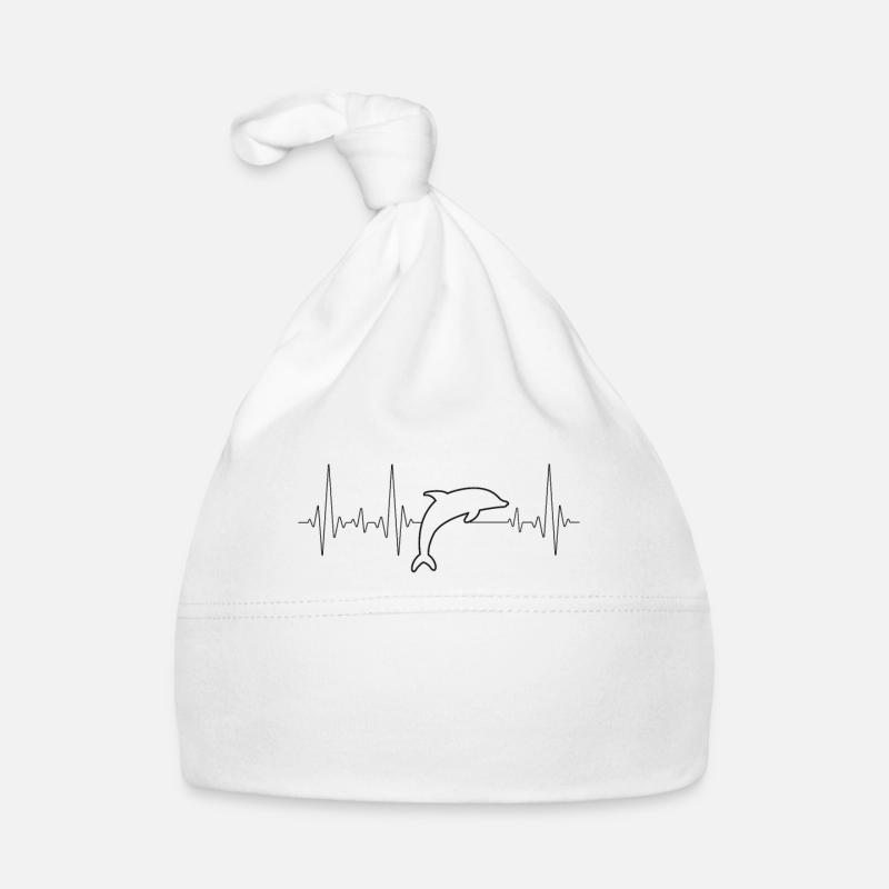 Battement de cœur du dauphin Bonnet bio Bébé