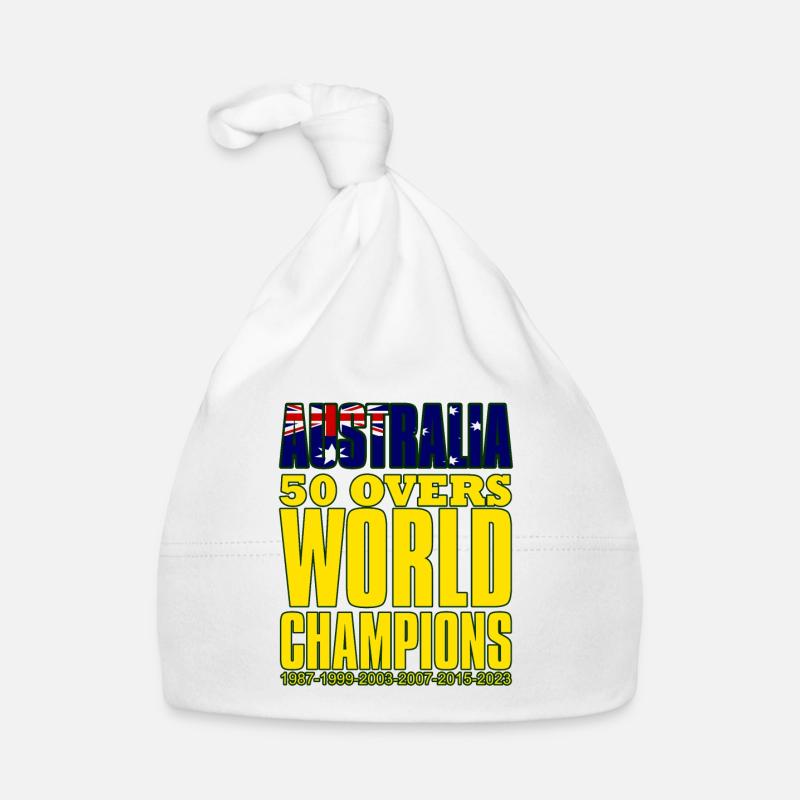Champions du monde de cricket Australie 50 Overs Bonnet bio Bébé