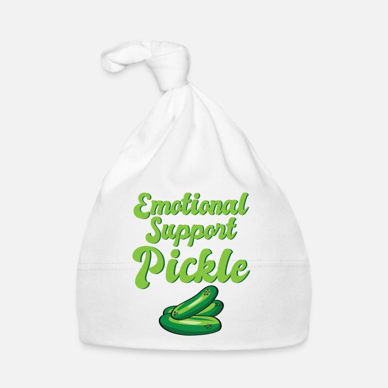 Emotional Support Pickle Humanity Kindness Organic Baby Cap