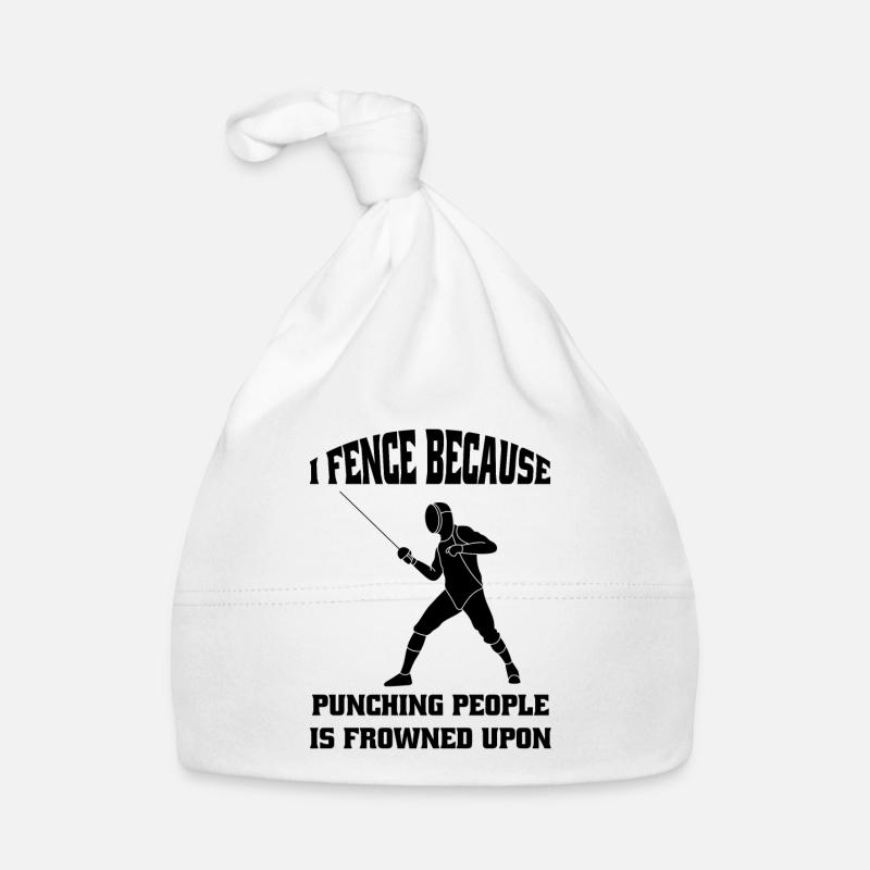 Fechten Fechter Fechtsport Fechttraining Geschenk Baby Bio-Mütze