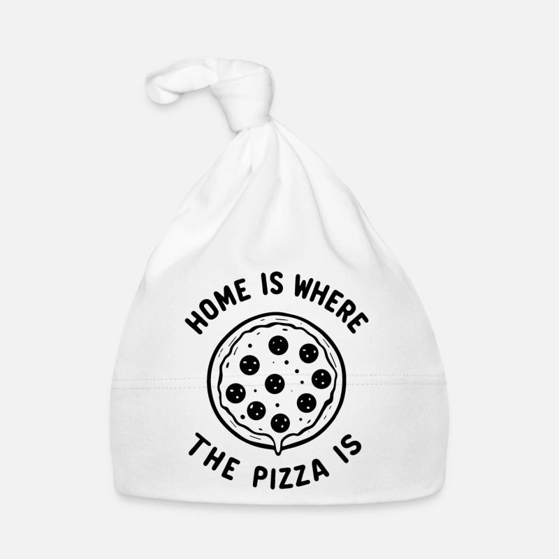 Home is Where the Pizza is Organic Baby Cap