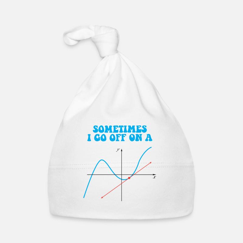 Sometimes I Go Off On A Tangent Math Pun Baby Bio-Mütze