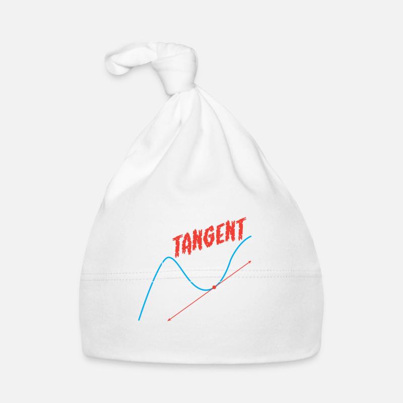 Math Pun Sometimes I Go Off On A Tangent - Baby Bio-Mütze - Weiß