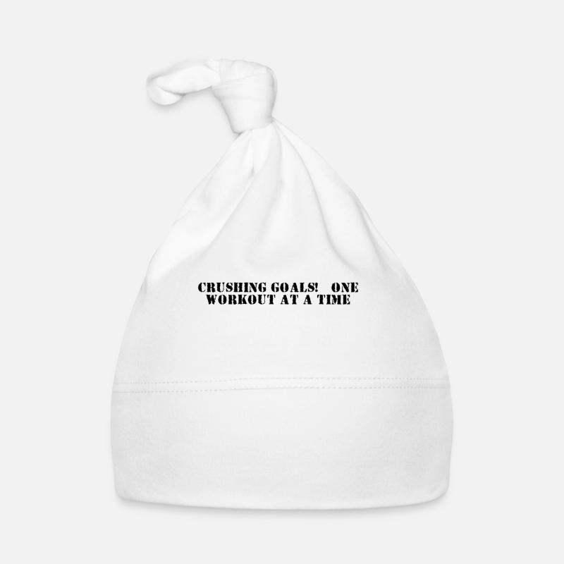 Fitness - Crushing goals, one workout at a time Organic Baby Cap