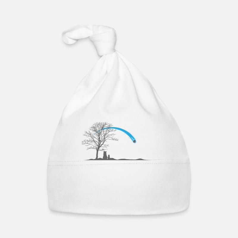 Sternschnuppe am dunklen Himmel Baby Bio-Mütze