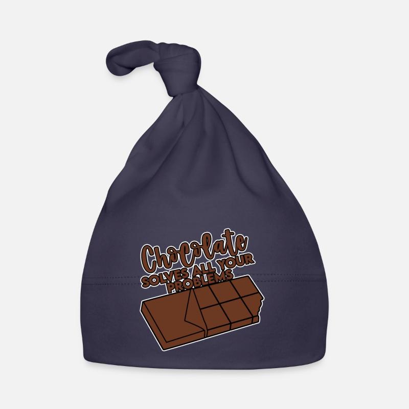 Chocolate Solves All Your Problems 4 Organic Baby Cap