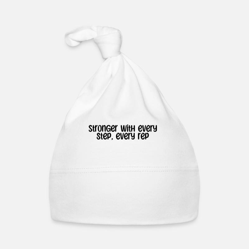 Fitness - Stronger with every step, every rep Baby Bio-Mütze