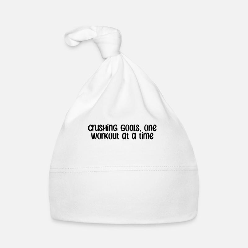 Fitness - Crushing goals, one workout at a time Organic Baby Cap