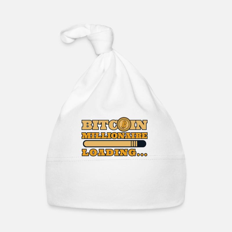 Bitcoin Millionaire Loading Blockchain Crypto Baby Bio-Mütze