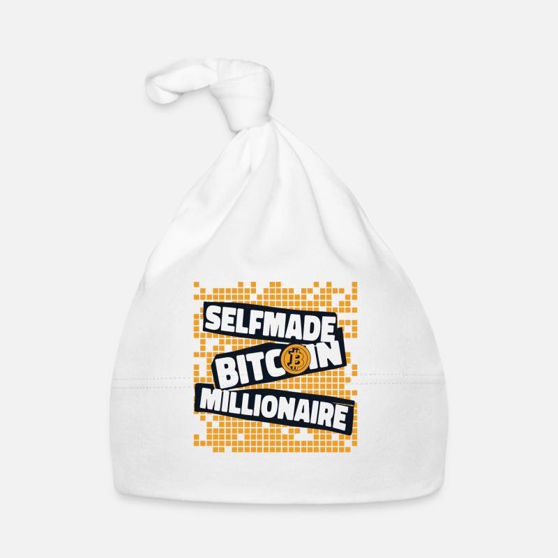 Selfmade Bitcoin Millionaire Blockchain Crypto Baby Bio-Mütze