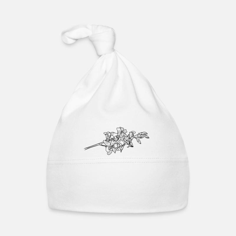 Fleur d’orchidée fleur parfum Bonnet bio Bébé