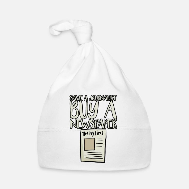 Save A Journalist, Buy A Newspaper 4 Organic Baby Cap